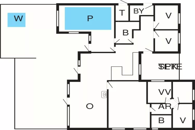 Maison de vacances pour 14 a Væggerløse-Plan