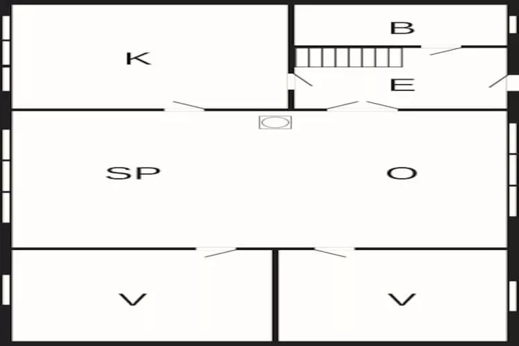6 person holiday home in Hasle-Floor plan