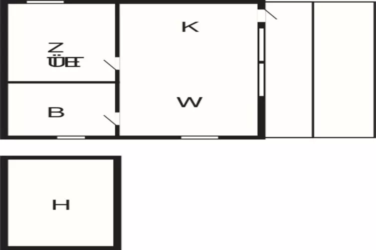 Maison de vacances pour 4 a Folkestad-Plan d'étage