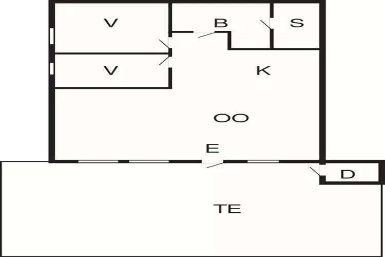 Maison de vacances pour 5 a TEGEFJÄLL-Plan d'étage