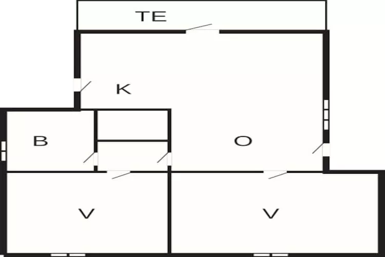 4 Personen Ferienhaus in Knebel-Grundriss