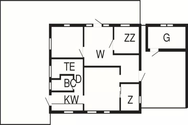 Maison de vacances pour 6 a Karrebæksminde-Plan