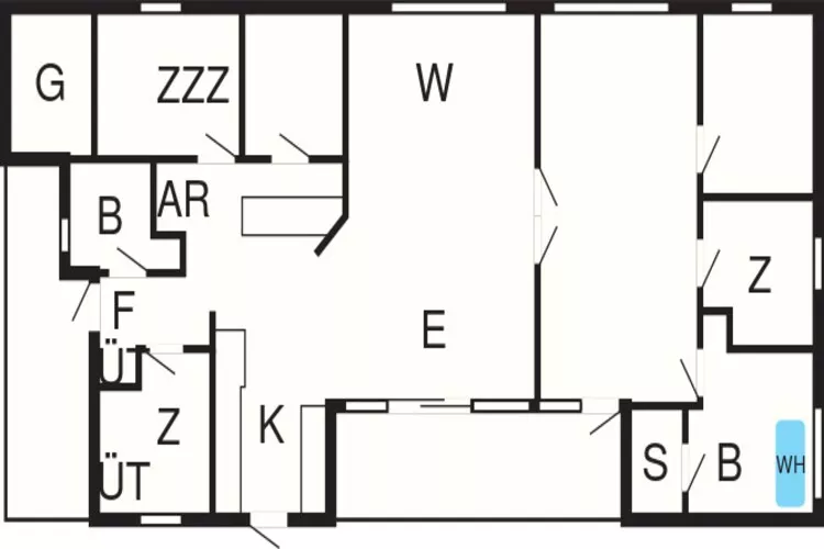10 person holiday home in Ebeltoft-Floor plan