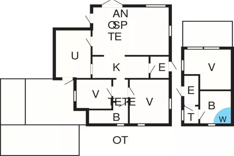6 person holiday home in Gørlev-Floor plan