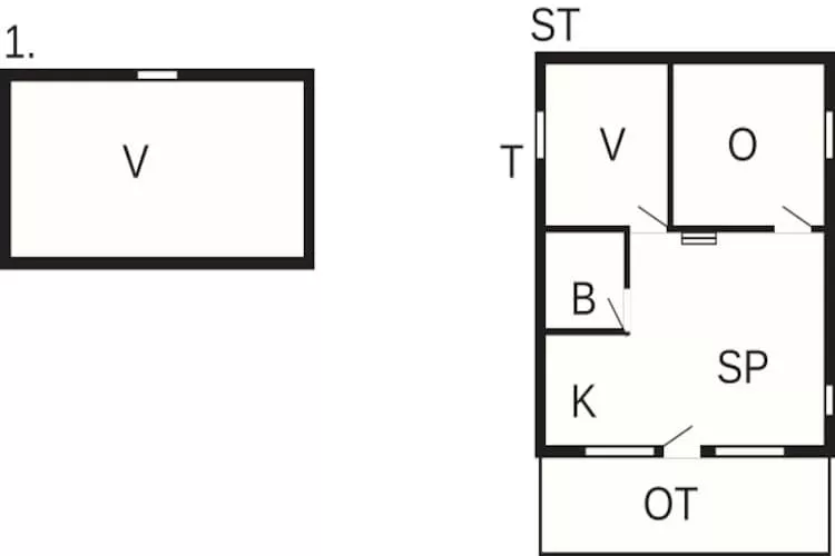6 person holiday home in Hovborg-Floor plan