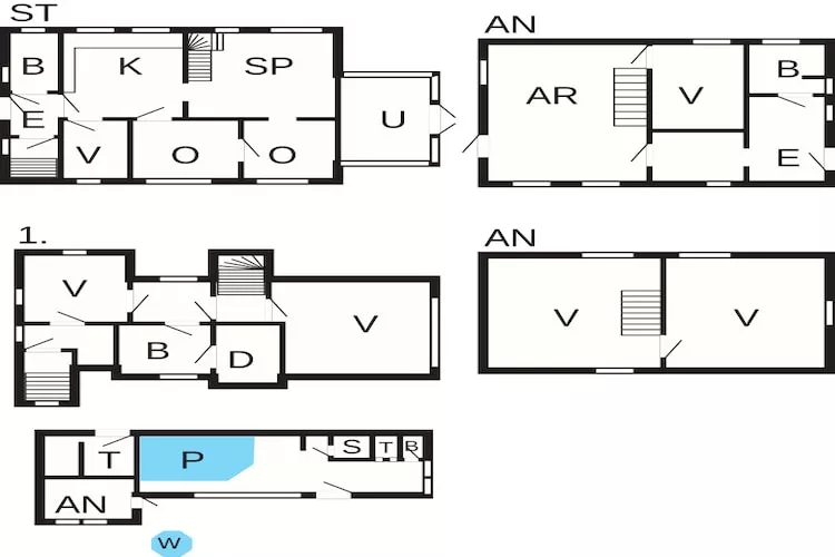 Maison de vacances pour 20 a Ringkøbing-Plan
