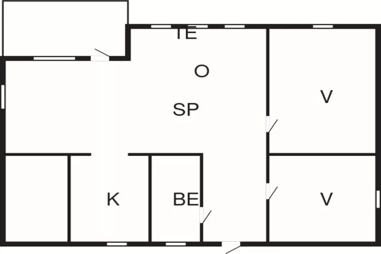 4 person holiday home in Heberg-Floor plan