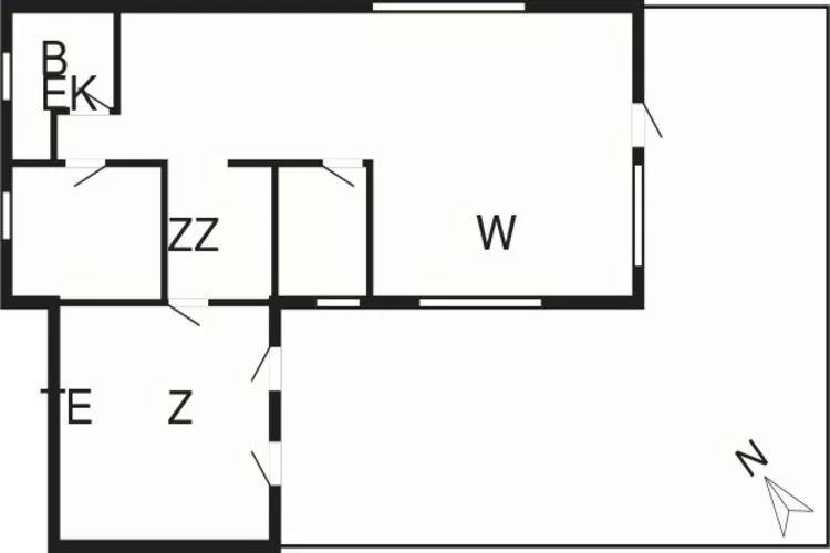 6 person holiday home in Jerup-Floor plan