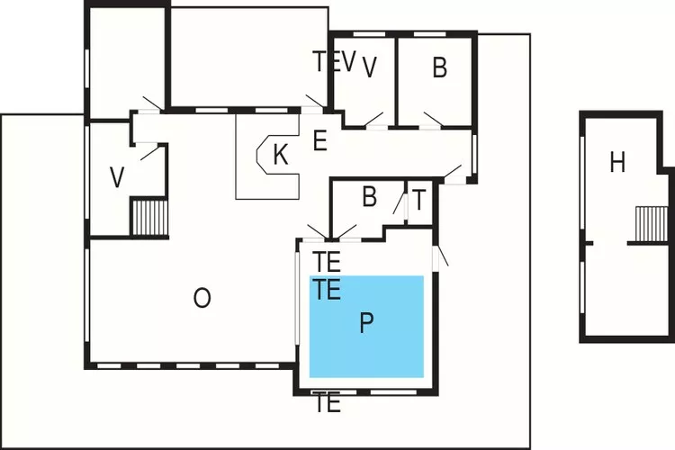 Maison de vacances pour 8 a Hjørring-Plan