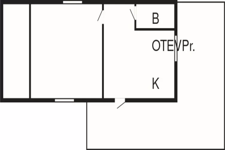 2 person holiday home in Falkenberg-Floor plan