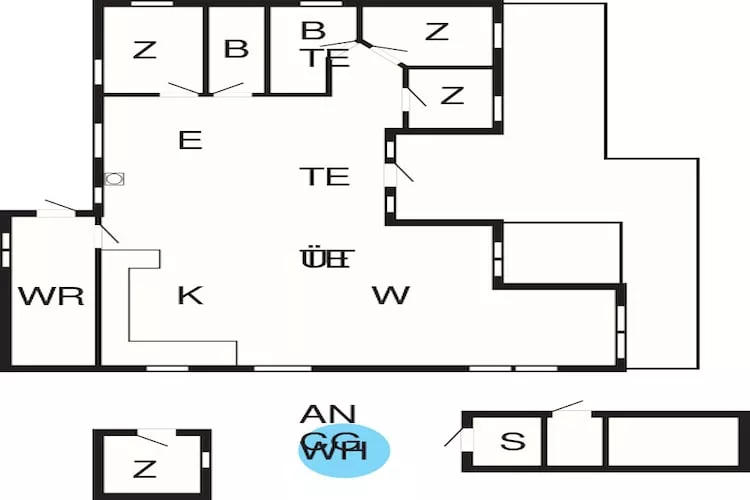 8 person holiday home in Hemmet-Floor plan
