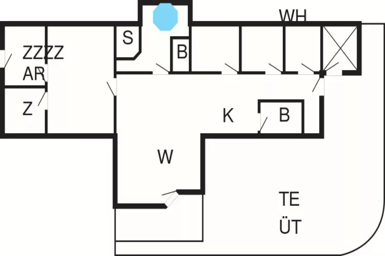 12 person holiday home in Ebeltoft-Floor plan
