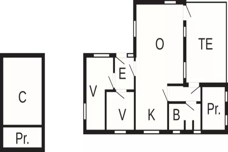 4 person holiday home in Oksbøl-Floor plan