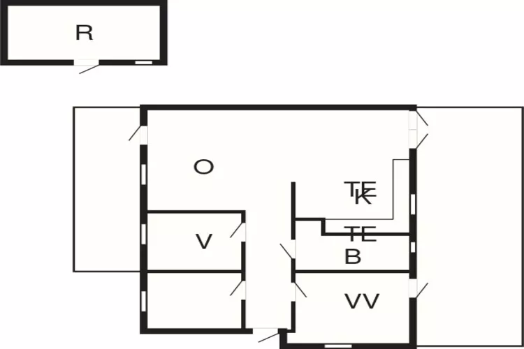 Maison de vacances pour 6 a Gilleleje-Plan