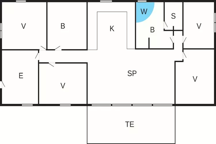 8 person holiday home in Glesborg-Floor plan