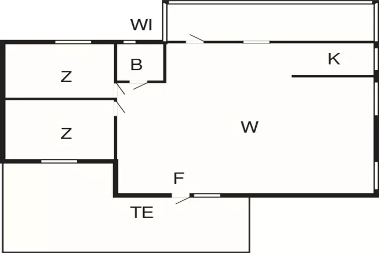6 person holiday home in SÖLVESBORG-Floor plan