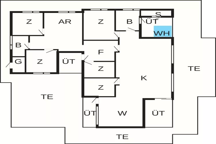 12 Personen Ferienhaus in Haderslev-Grundriss