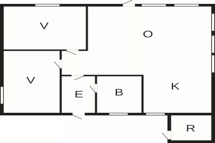 6 person holiday home in Roslev-By Traum-Floor plan