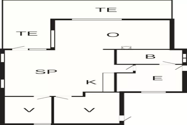 4 person holiday home in Børkop-By Traum-Floor plan