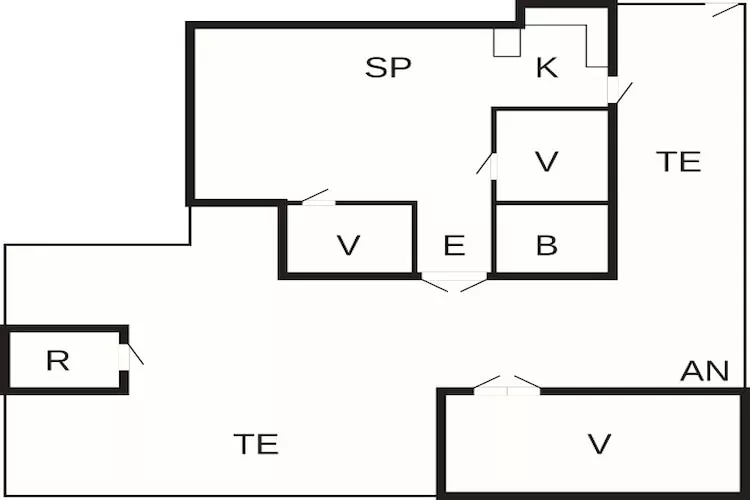 5 person holiday home in Sæby-Floor plan