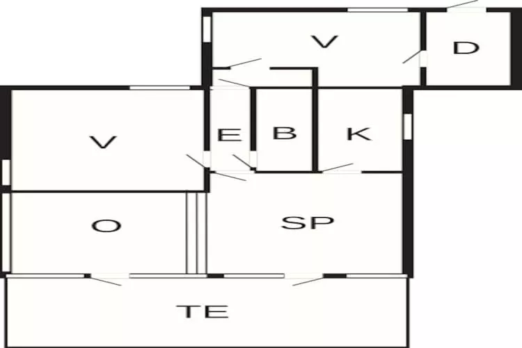 7 Personen Ferienhaus in Knebel-By Traum-Grundriss