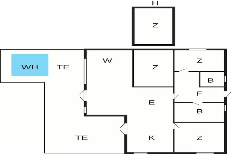 8 Personen Ferienhaus in Aakirkeby-Grundriss