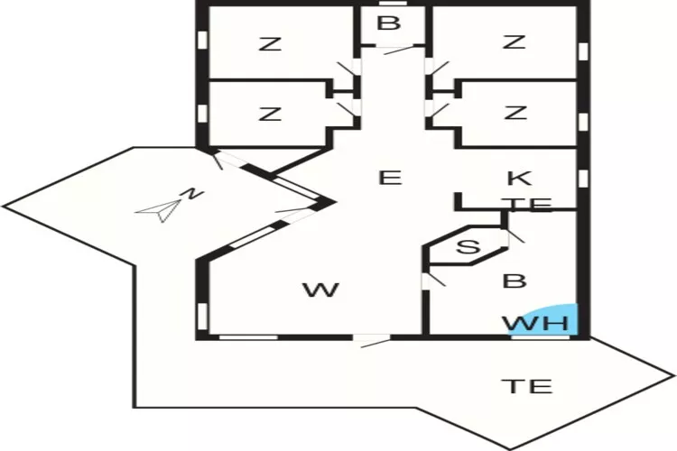 Beachfront Bliss in Snogebaek - By Traum Ferienwohnungen-Floor plan