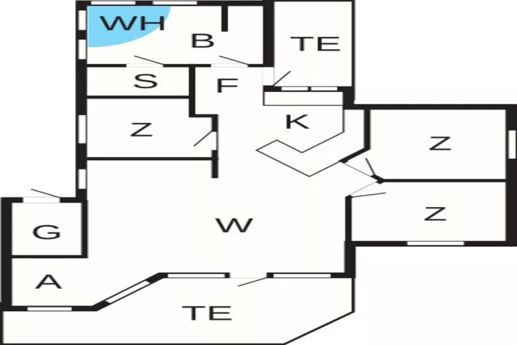 8 person holiday home in Humble-Floor plan