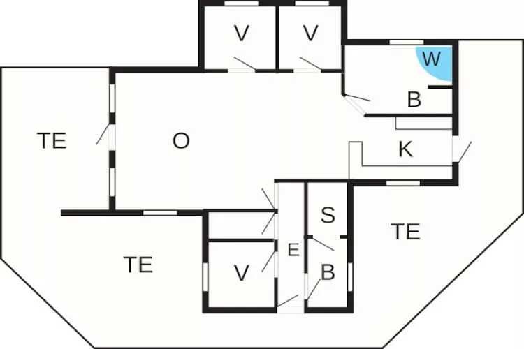 8 person holiday home in Spøttrup-By Traum-Floor plan