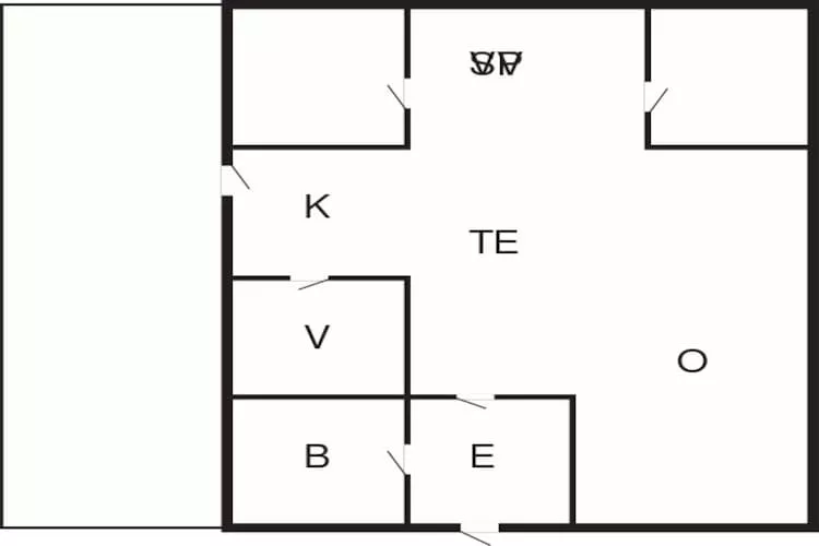 7 person holiday home in Hjørring-By Traum-Floor plan