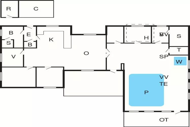12 person holiday home in Pandrup-By Traum-Floor plan