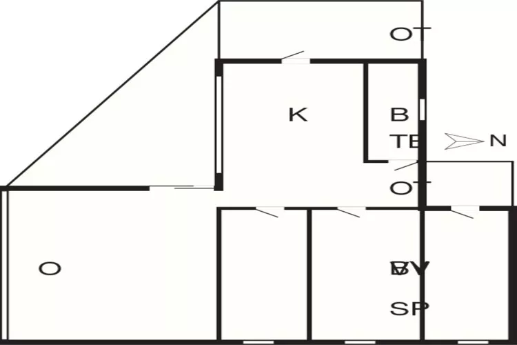 4 person holiday home in Gilleleje-By Traum-Floor plan