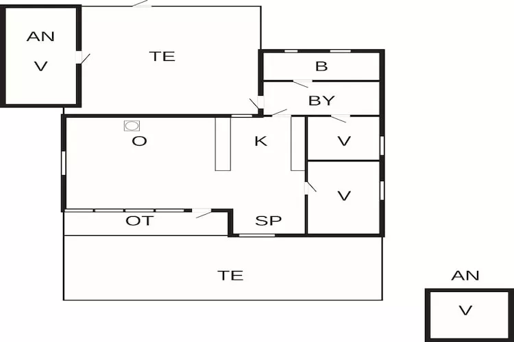 Maison de vacances pour 6 a Mern-By Traum-Plan