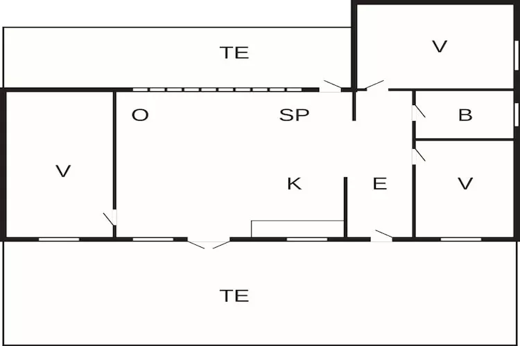 6 Personen Ferienhaus in Jægerspris-By Traum-Grundriss
