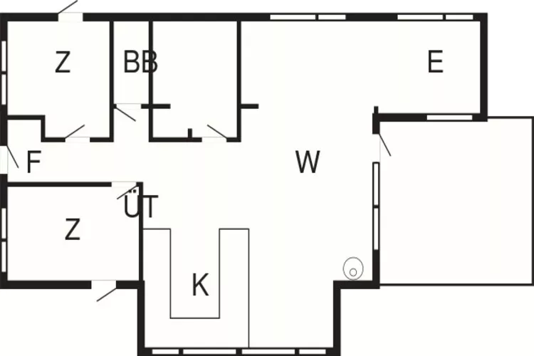 Maison de vacances pour 5 a Malling-By Traum-Plan