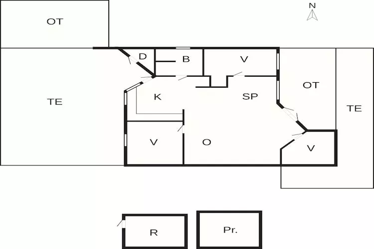 6 Personen Ferienhaus in Børkop-By Traum-Grundriss