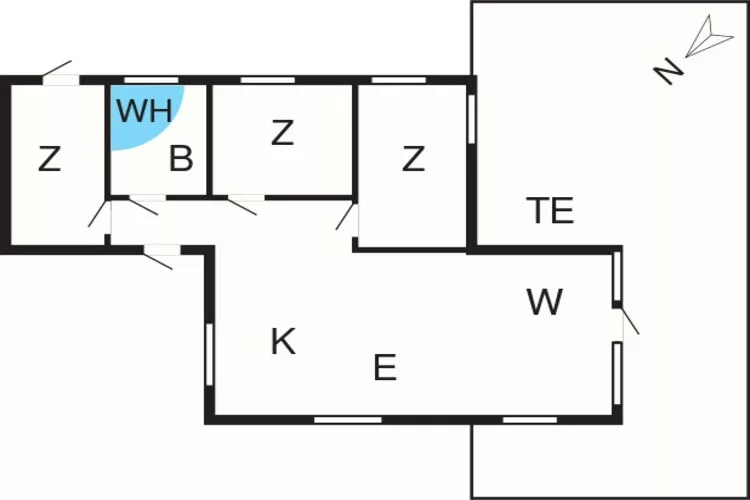 6 Personen Ferienhaus in Vestervig-By Traum-Grundriss