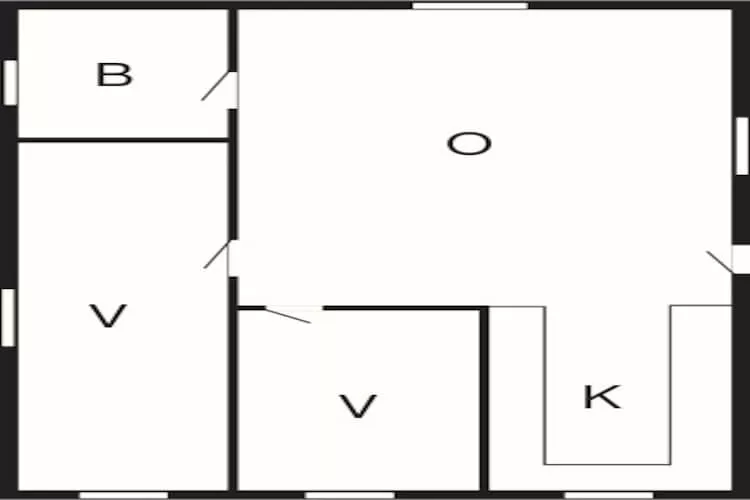Maison de vacances pour 4 a Nykøbing M-By Traum-Plan d'étage
