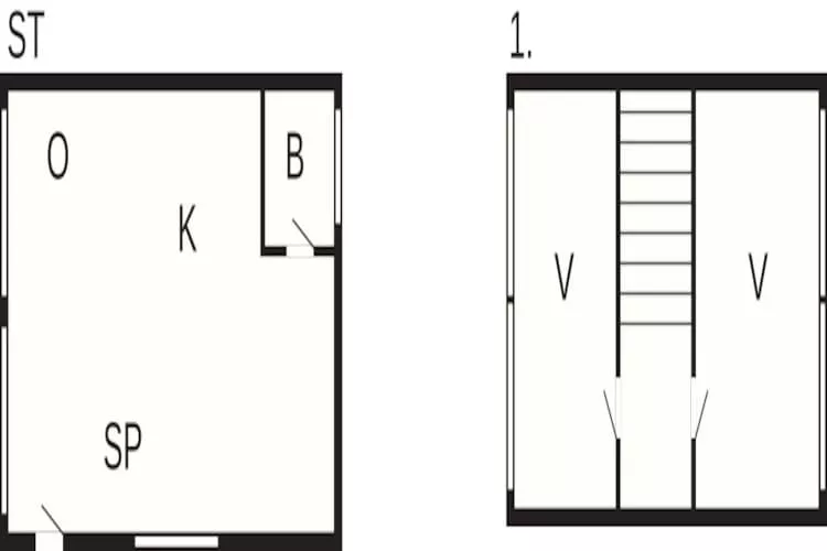 Maison de vacances pour 5 a Frørup-By Traum-Plan d'étage