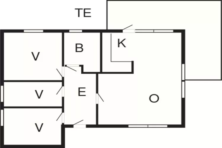5 person holiday home in Utvik-By Traum-Floor plan