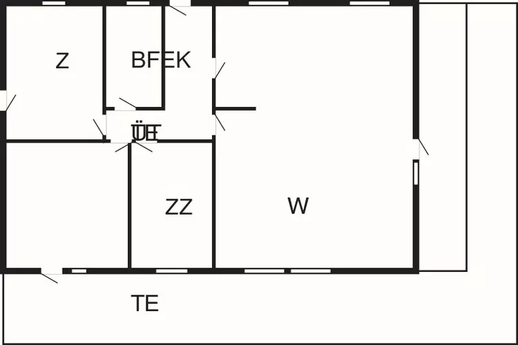6 Personen Ferienhaus in Væggerløse-By Traum-Grundriss