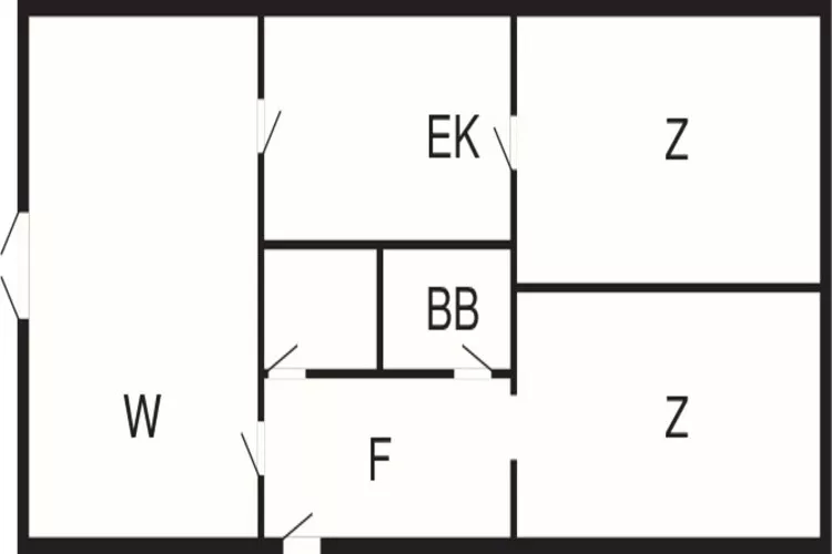 6 person holiday home in Rudkøbing-By Traum-Floor plan