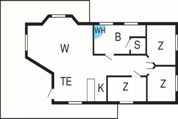 8 person holiday home in Hadsund-By Traum-Floor plan