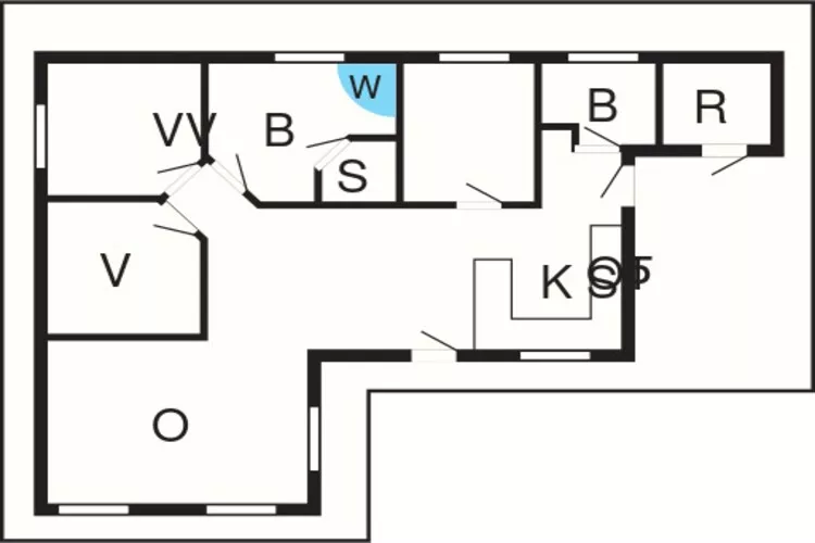 6 Personen Ferienhaus in Sjølund-By Traum-Grundriss