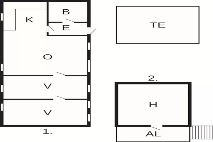 5 Personen Ferienhaus in Nexø-Grundriss