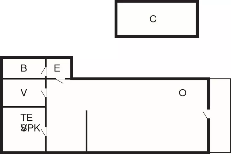 4 person holiday home in Nibe-By Traum-Floor plan