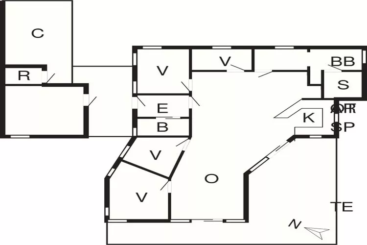 10 Personen Ferienhaus in Væggerløse-By Traum-Grundriss