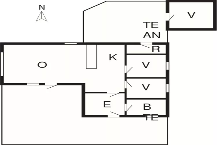 6 person holiday home in Vestervig-Floor plan