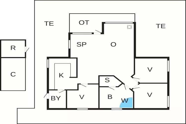 8 person holiday home in Idestrup-By Traum-Floor plan