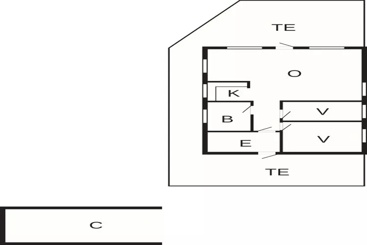 5 person holiday home in Thyholm-By Traum-Floor plan